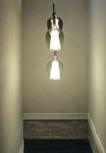 Suspension verre dépoli