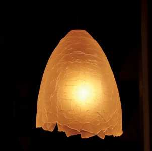 Verre craquelé soufflé bouche