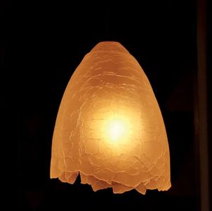 Verre craquelé soufflé bouche